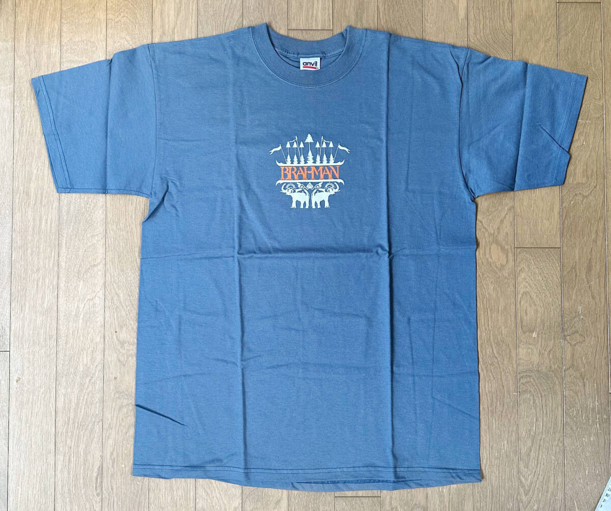 ■2000年代初期 新品 BRAHMAN - THE ORIGINAL ORIENTAL SOUND Tシャツ BLUE - L ブラフマン_画像2