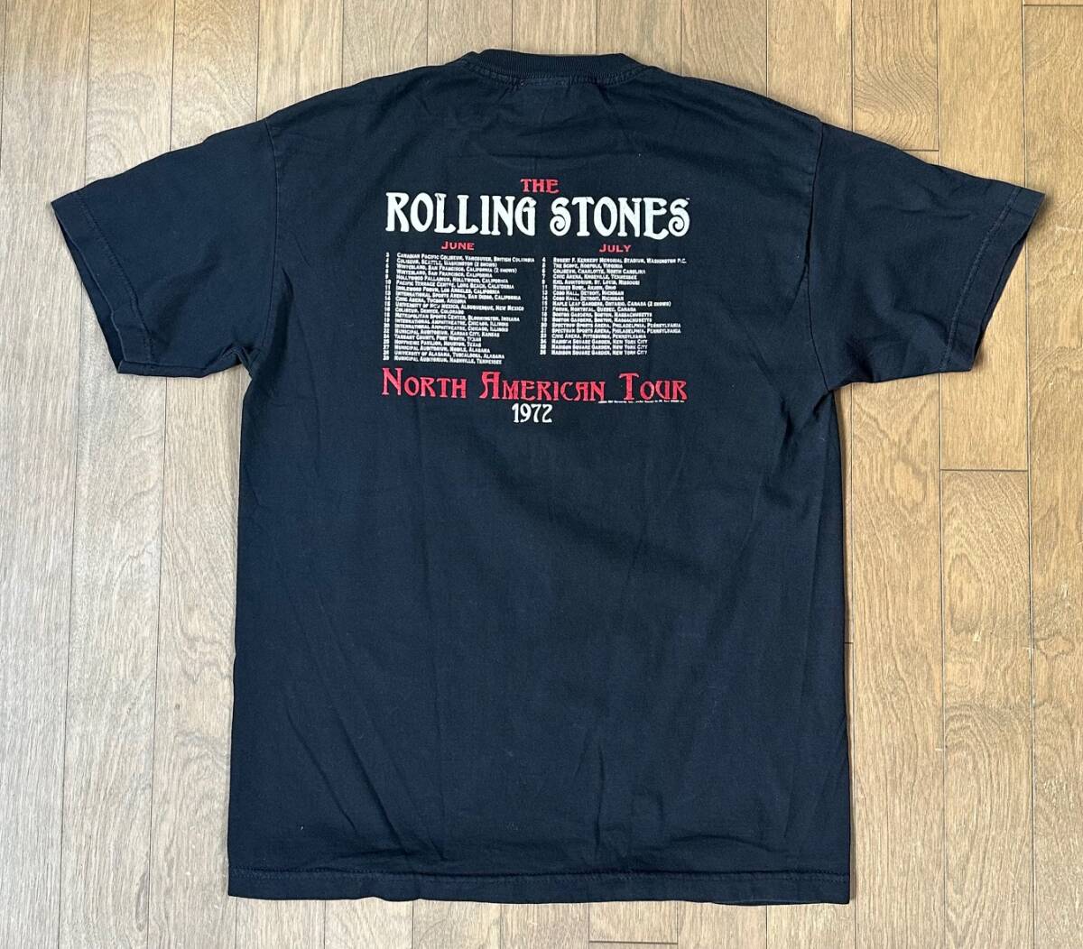 ■2004年製 極美品 THE ROLLING STONES - 1972 US TOUR Tシャツ BK-L ローリングストーンズ_画像2
