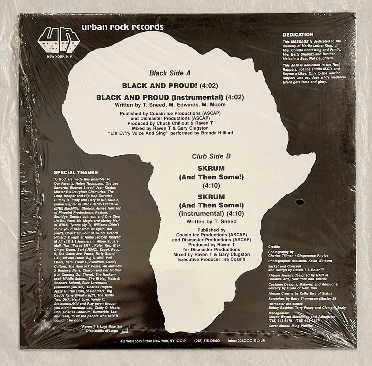 ■1989年 オリジナル US盤 Dismasters - Black and Proud / Skrum and Then Some 12”EP UR 938 Urban Rock Records_画像2