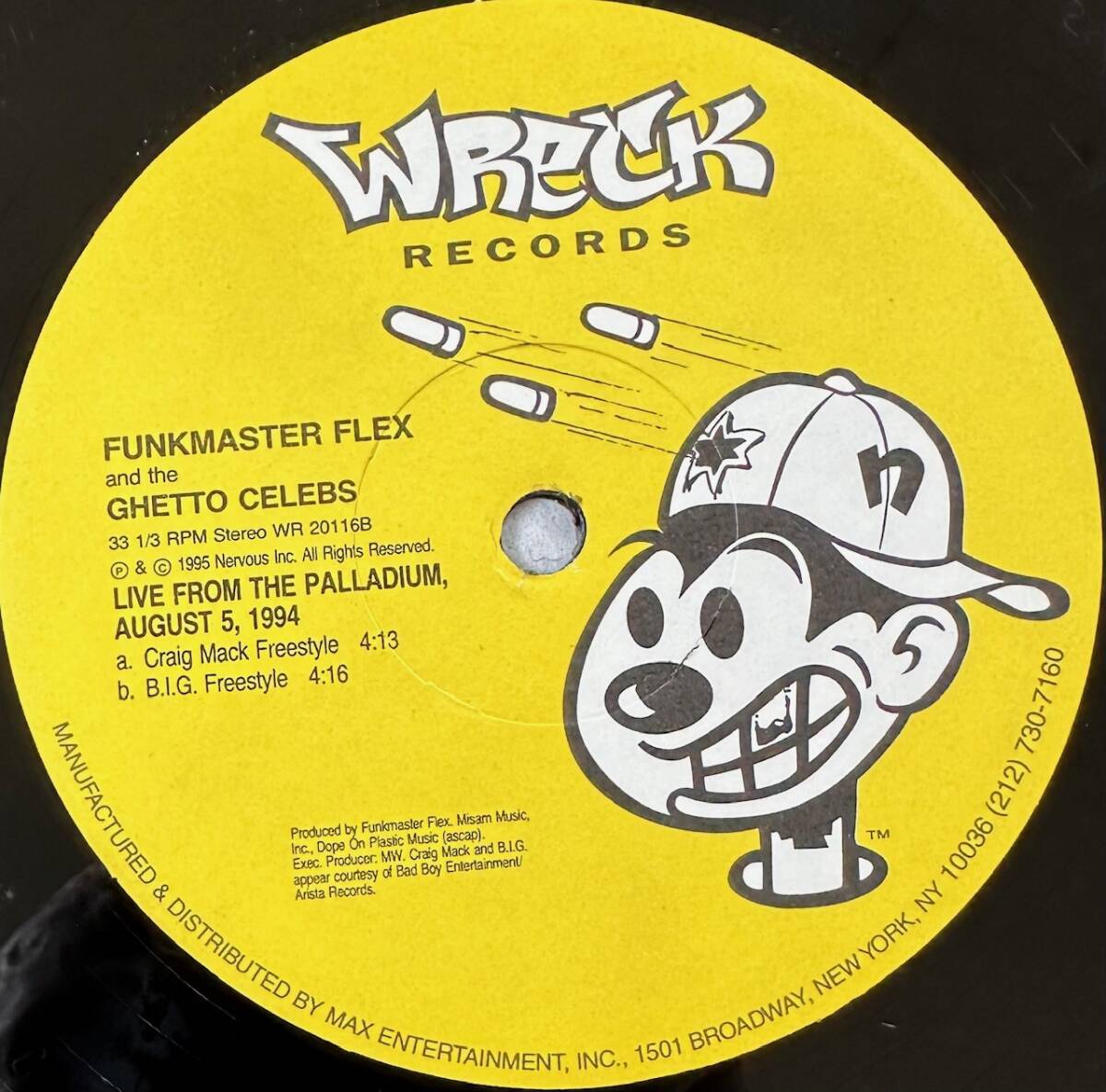 ■1995年 オリジナル US盤 Funkmaster Flex and the Ghetto Celebs - Nuttin But Flavor 12”EP WR 20116 Wreck Records_画像4