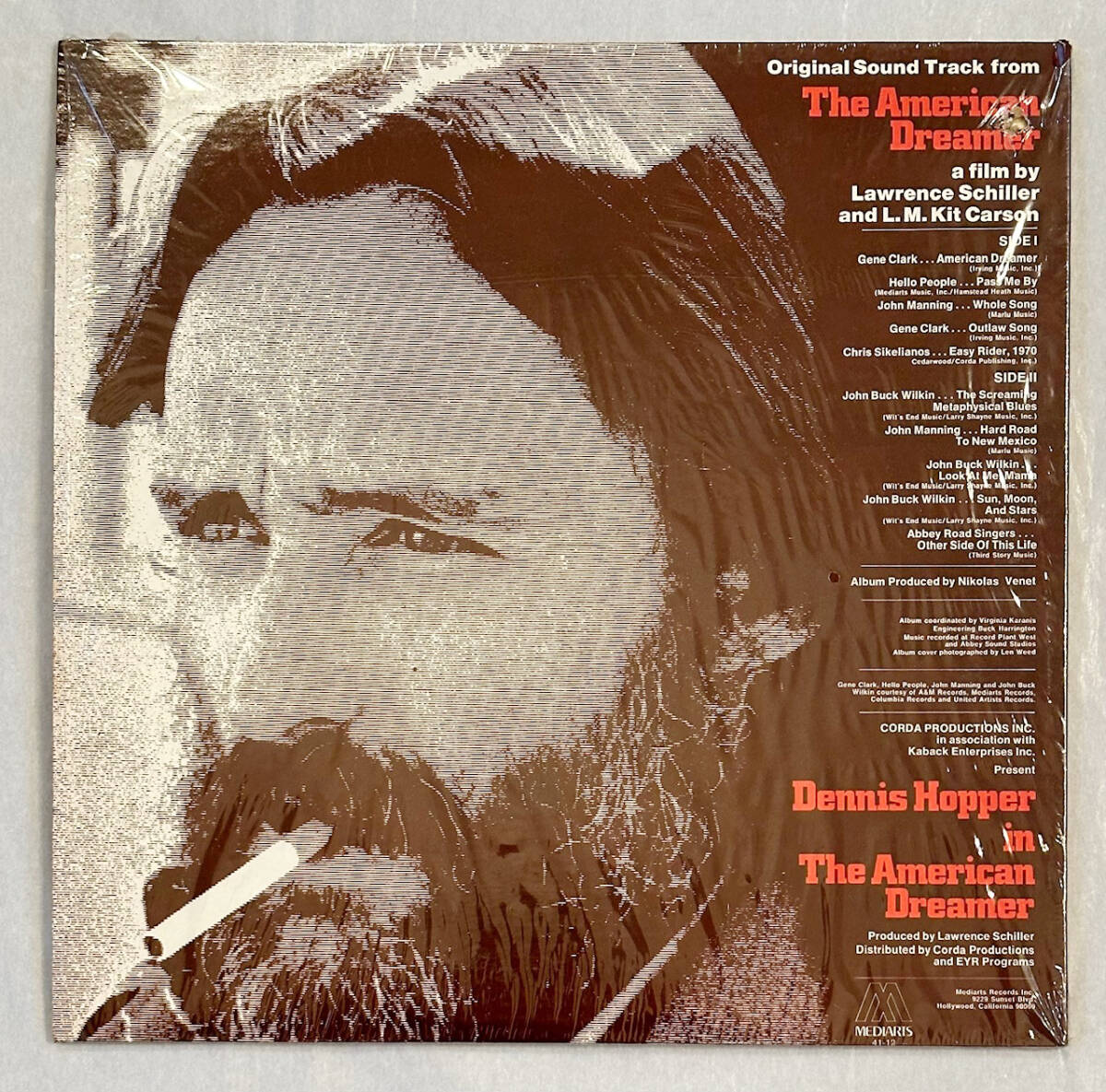 ■1971年 オリジナル US盤 Various - Dennis Hopper In “The American Dreamer” 12”LP 大判ポスター付き 41-12 Mediartsの画像2