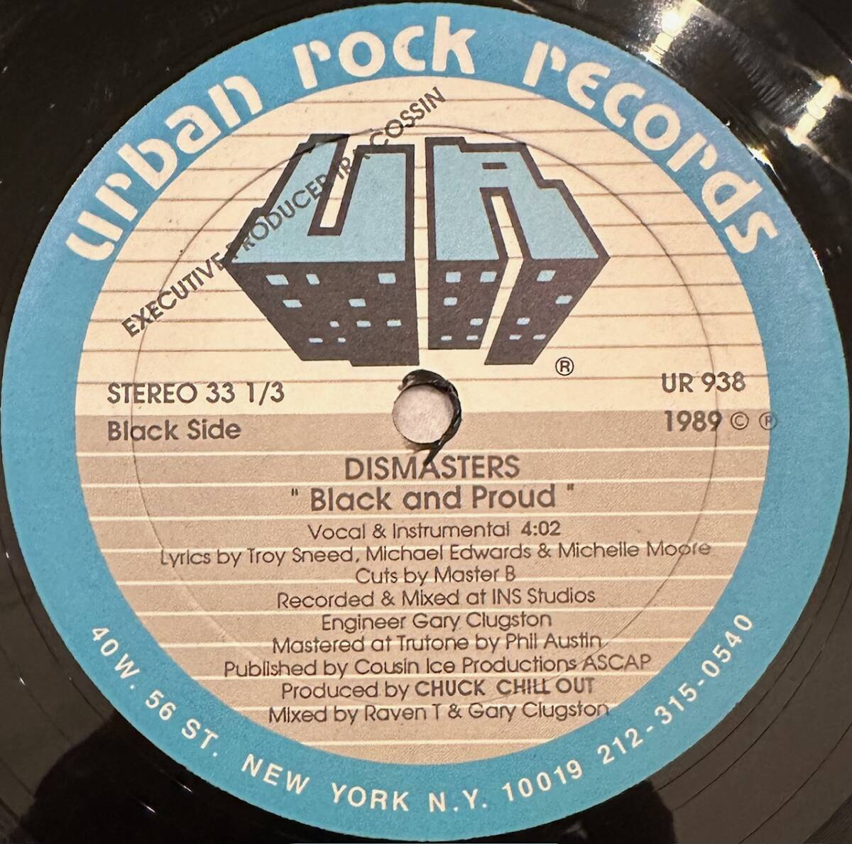 ■1989年 オリジナル US盤 Dismasters - Black and Proud / Skrum and Then Some 12”EP UR 938 Urban Rock Records_画像3