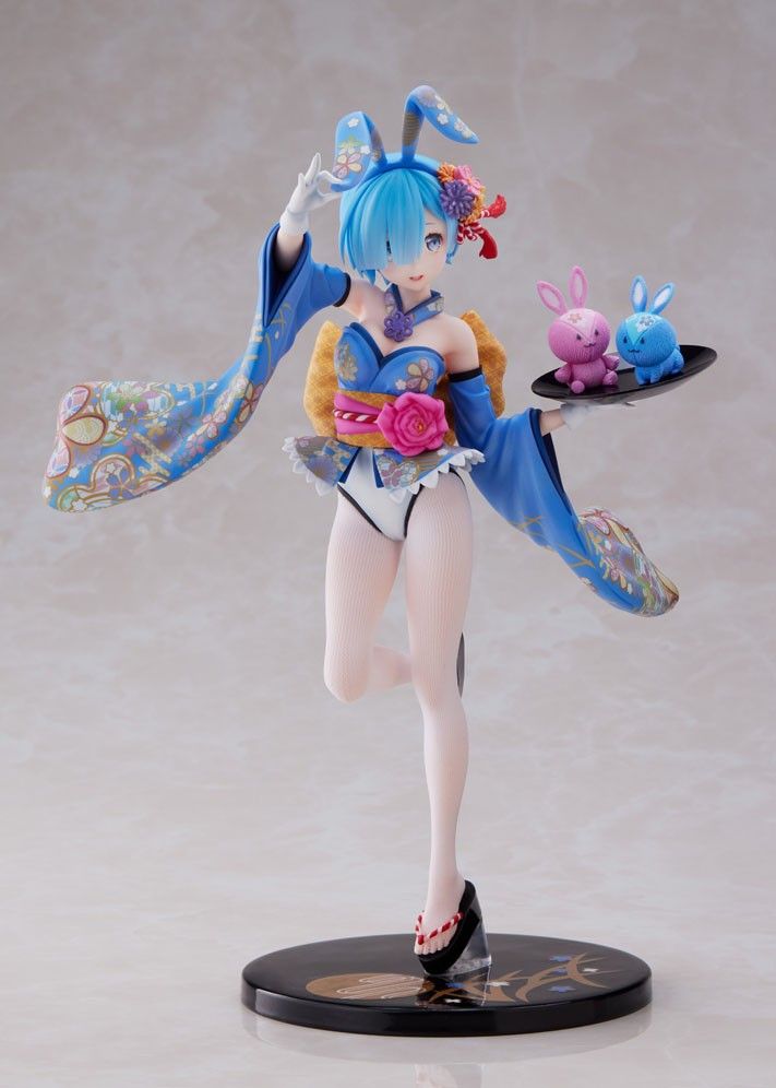 新品未開封　Re:ゼロから始める異世界生活レム-和バニー-1/7スケール完成品フィギュア　美少女　かわいい　バニー　フィギュア