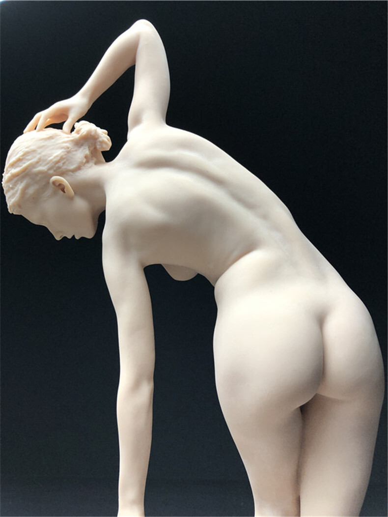 樹脂製　大型31センチ　西洋彫り　女神　ヌード　デッサン人形　ポージング　女性　少女　フィギュア　美人　裸婦　仏像　　重さ約239ｇ_画像7
