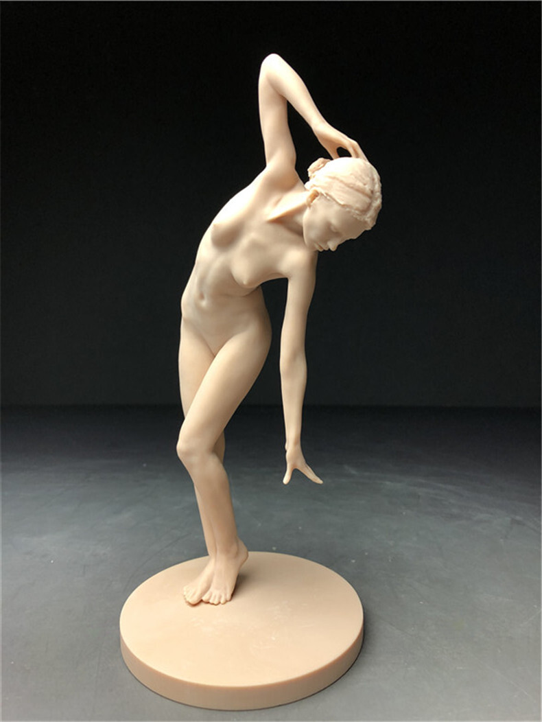 樹脂製 西洋彫り 女神 ヌード デッサン人形 ポージング 女性 少女 フィギュア 美人 裸婦 仏像  重さ約125ｇの画像2