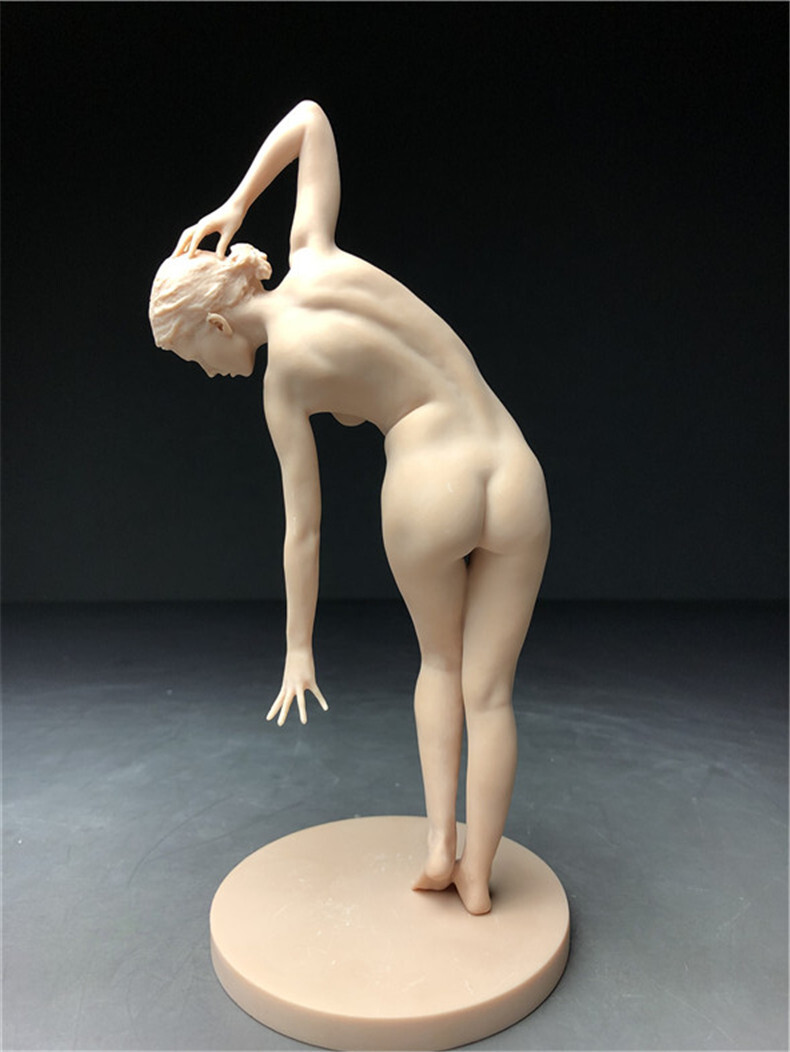 樹脂製 西洋彫り 女神 ヌード デッサン人形 ポージング 女性 少女 フィギュア 美人 裸婦 仏像  重さ約125ｇの画像5