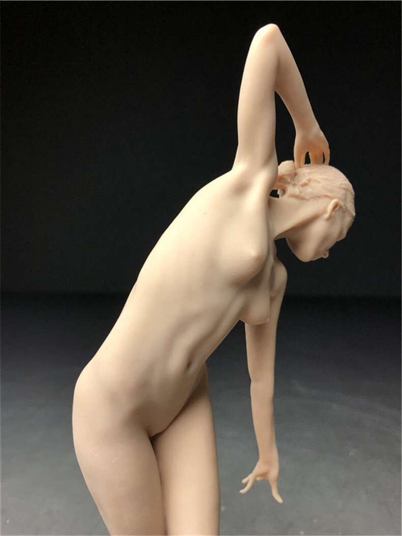 樹脂製 西洋彫り 女神 ヌード デッサン人形 ポージング 女性 少女 フィギュア 美人 裸婦 仏像  重さ約125ｇの画像4
