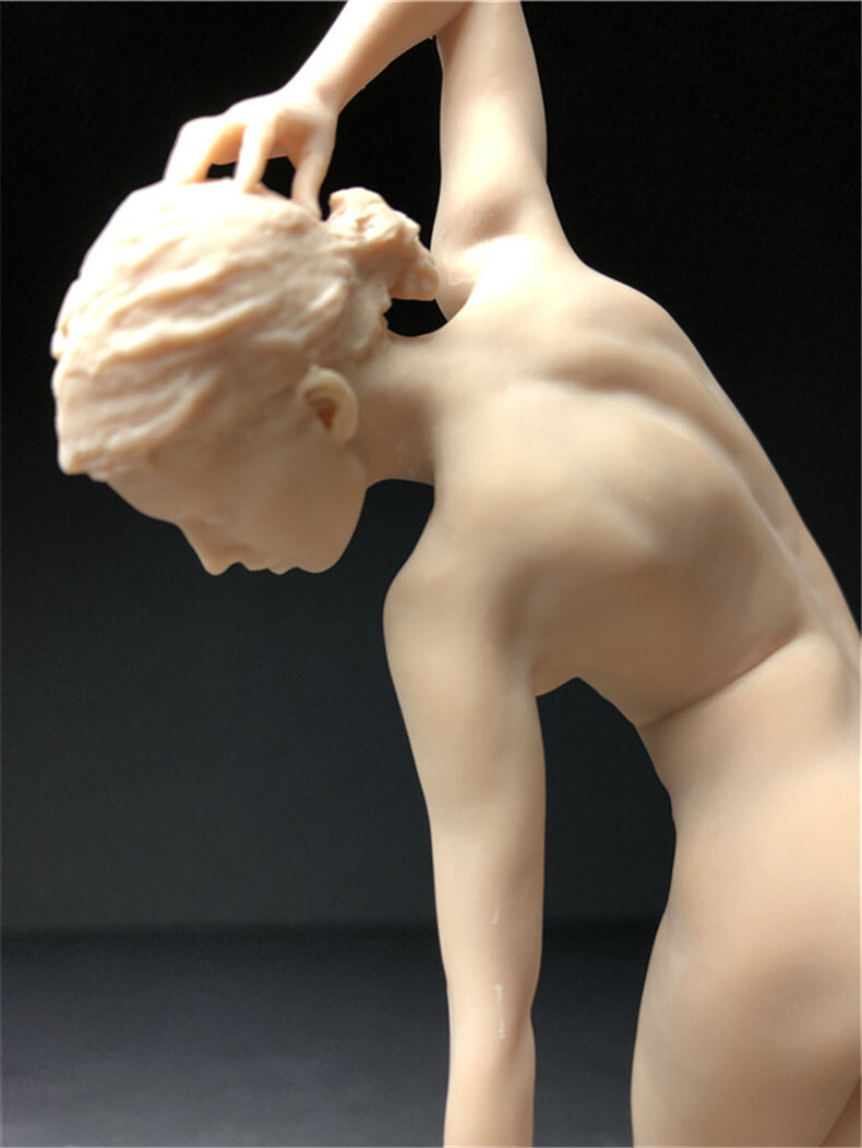 樹脂製 西洋彫り 女神 ヌード デッサン人形 ポージング 女性 少女 フィギュア 美人 裸婦 仏像  重さ約125ｇの画像6