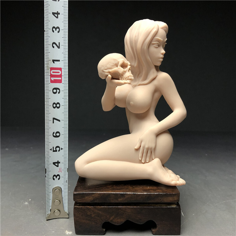 樹脂製 西洋彫り 女神 ヌード デッサン人形 ポージング 女性 少女 フィギュア 美人 裸婦 仏像  重さ約86ｇの画像10