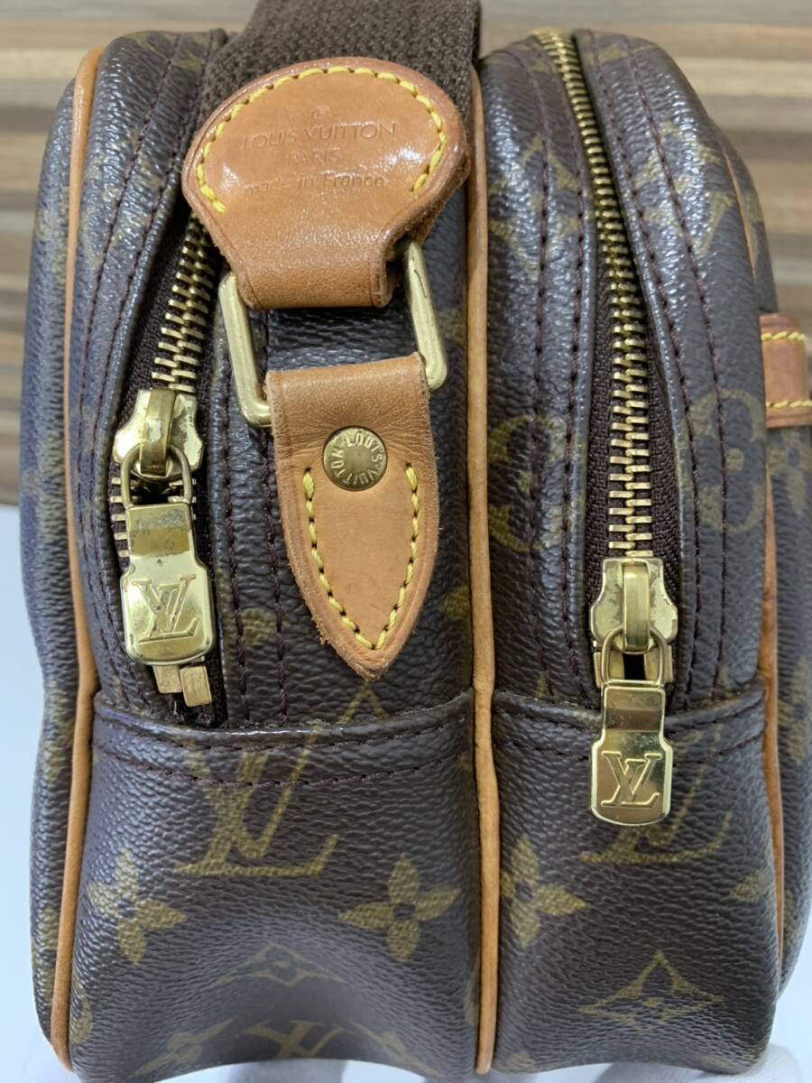 ★LOUIS VUITTON リポーター★　ルイヴィトン　モノグラム キャンバス ブラウン ショルダーバッグ　袋付　正規品　外観美品_画像7