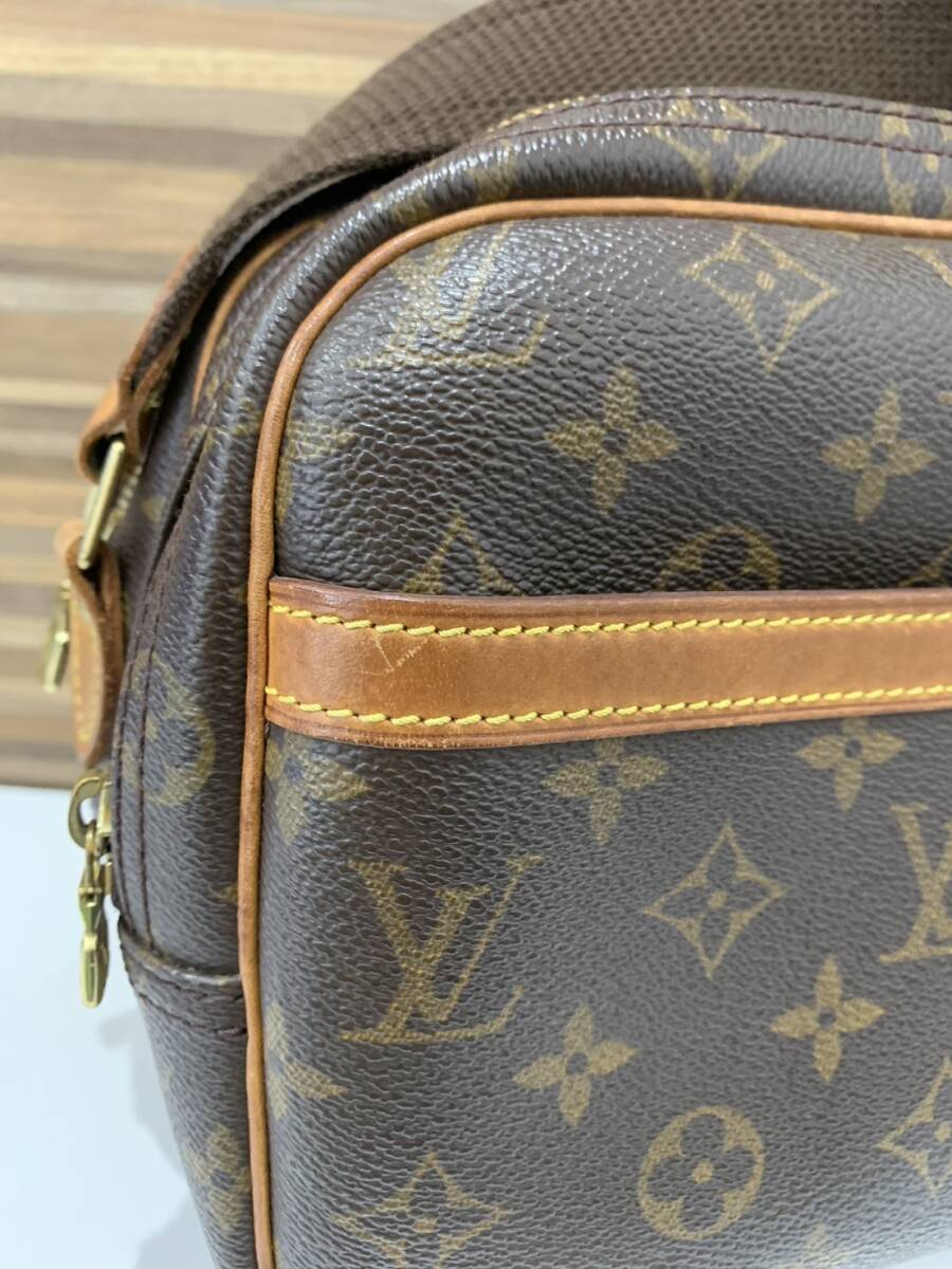 ★LOUIS VUITTON リポーター★　ルイヴィトン　モノグラム キャンバス ブラウン ショルダーバッグ　袋付　正規品　外観美品_画像5