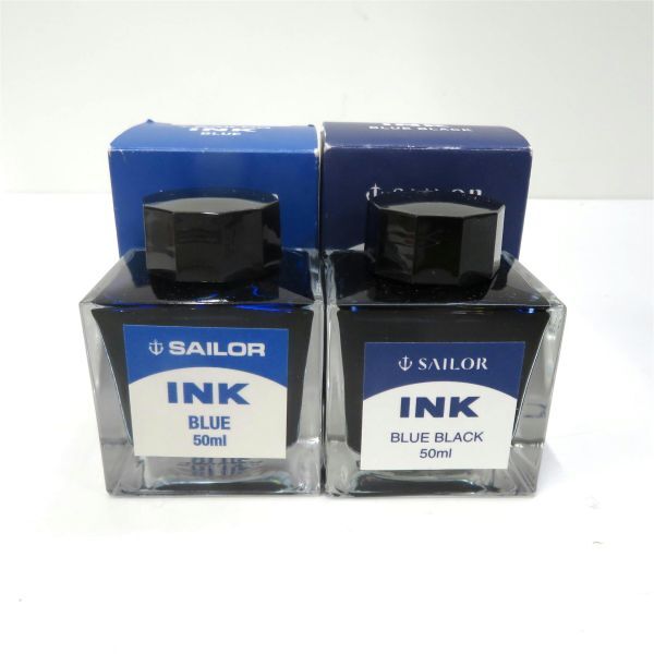  unused SAILOR/seila- fountain pen for ink 50ml BLACK/BLUE/BLUE BLACK 5 pcs set 