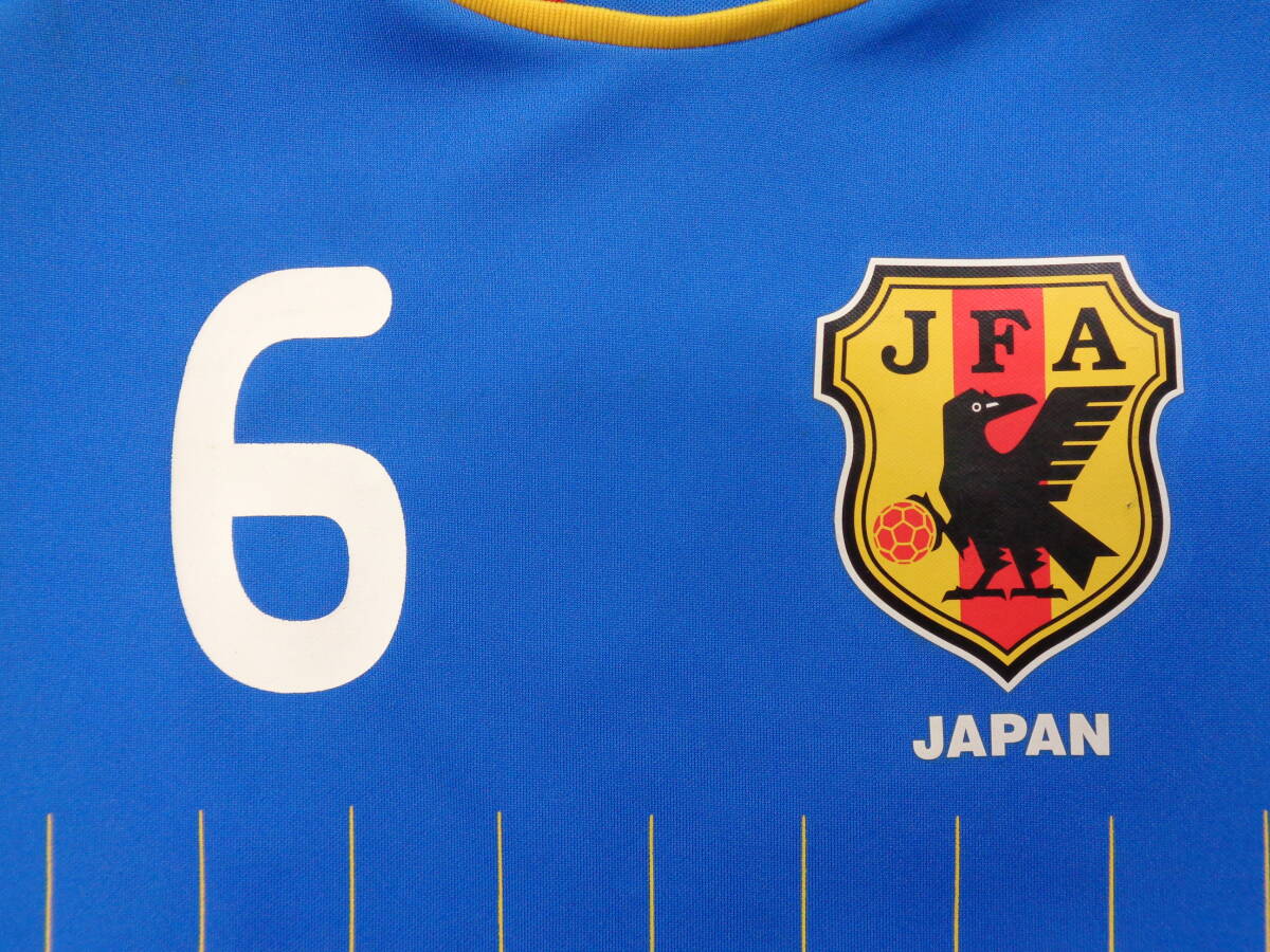正規品中古★日本代表＃6★シャツ 水色青 130サイズ（43-58の画像4