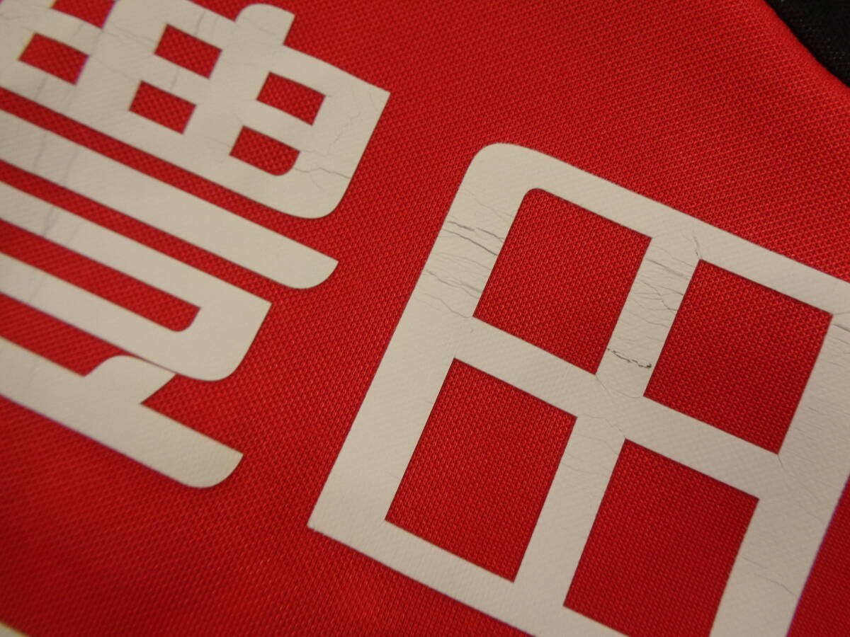 正規品中古★名古屋グランパス＃25★シャツ 赤 Mサイズ（52-72の画像8
