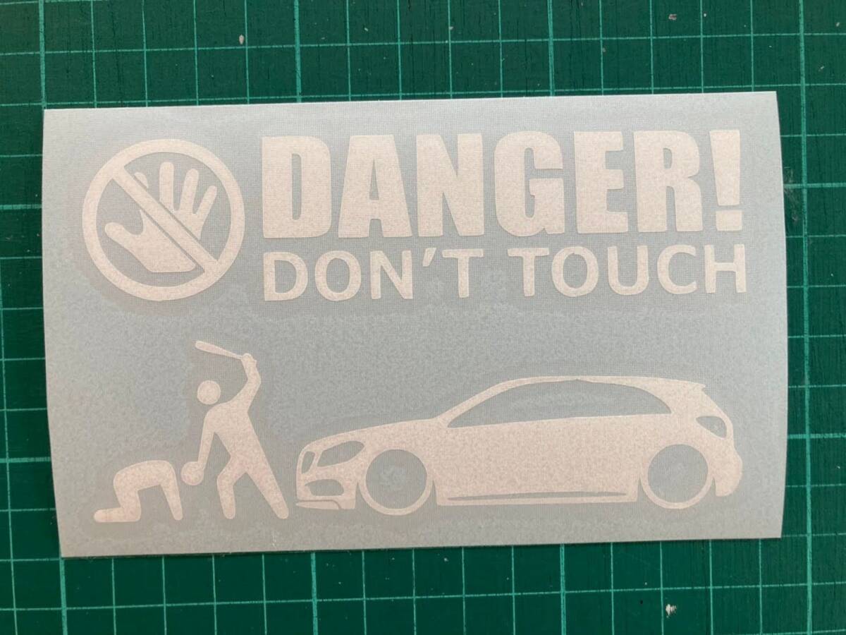 A)MERCEDES-BENZ_べンツW176_A45_AMG_前期 DANGER DON'TTOUCH セキュリティステッカー シール_画像2