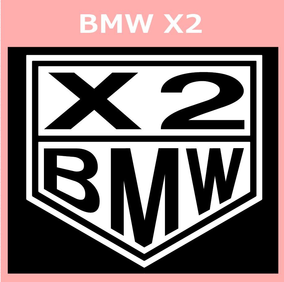 VT1)BMW_X2 カッティングステッカー シール_画像1