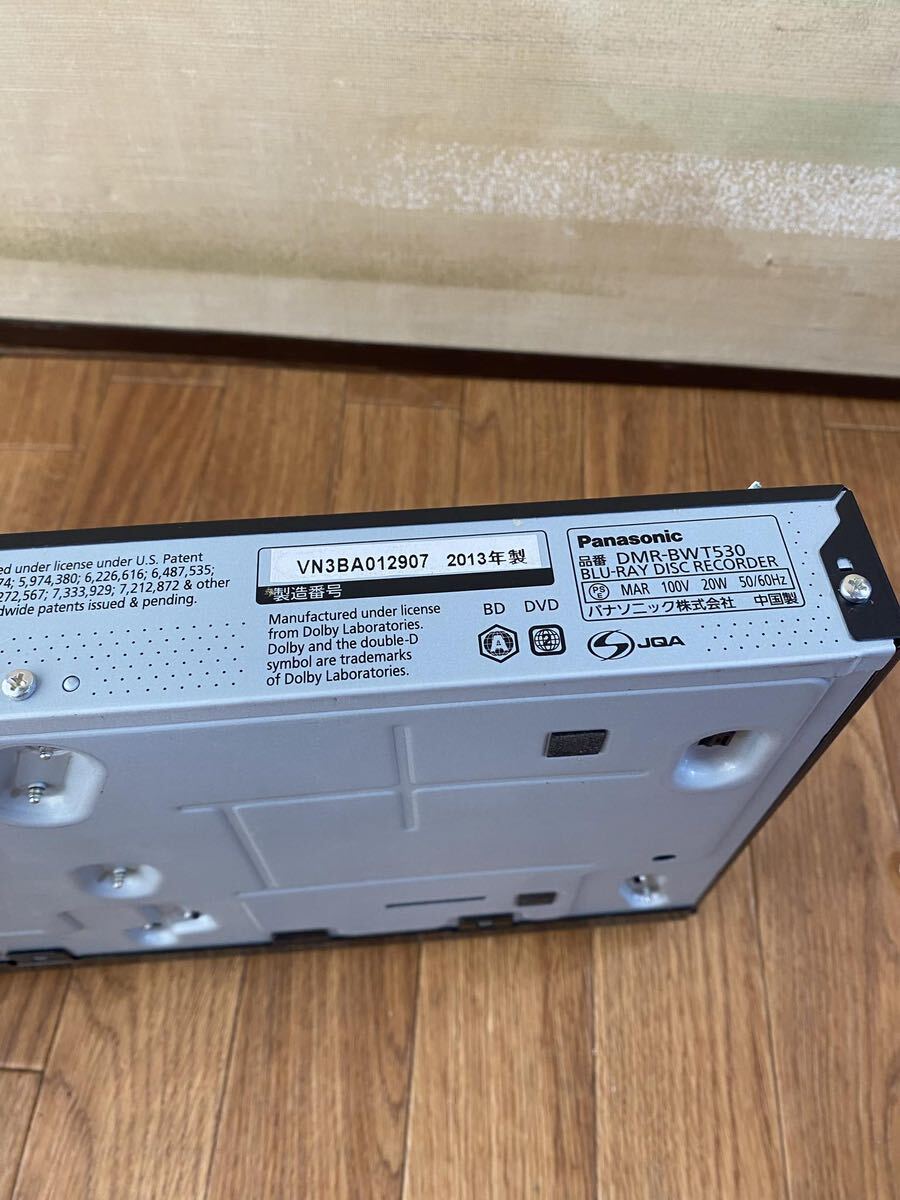 動作OK パナソニック Panasonic HDD/BDレコーダー DMR-BWT530 2013年製_画像8