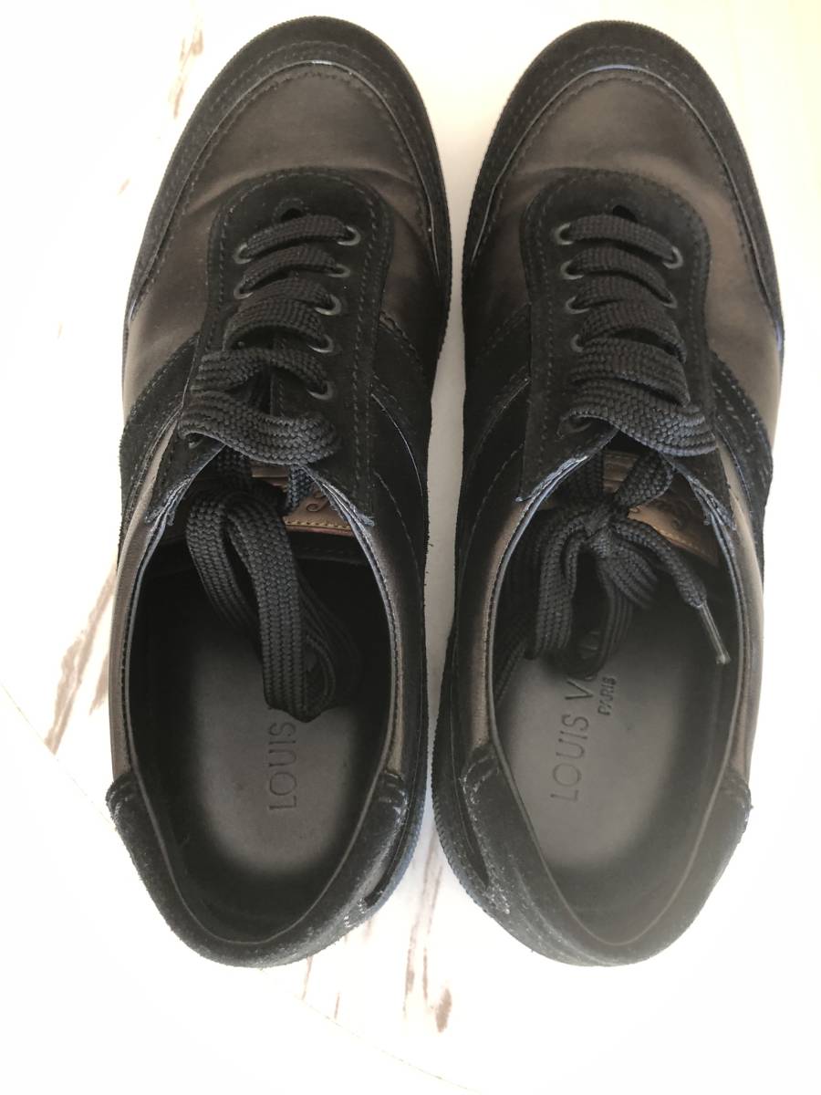 ルイビトン革靴　皮とスエードのコンビ　メードインパリ　25.5cm_画像2