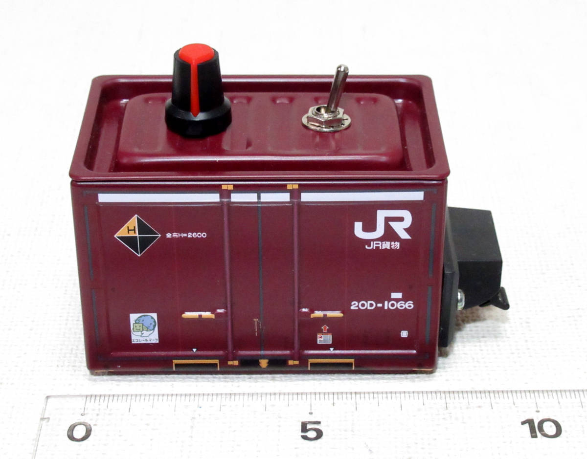 JR貨物コンテナJR12Ｆ ブリックコンテナ缶使用　自作PWM制御パワーパック（JRFレッド）_画像3