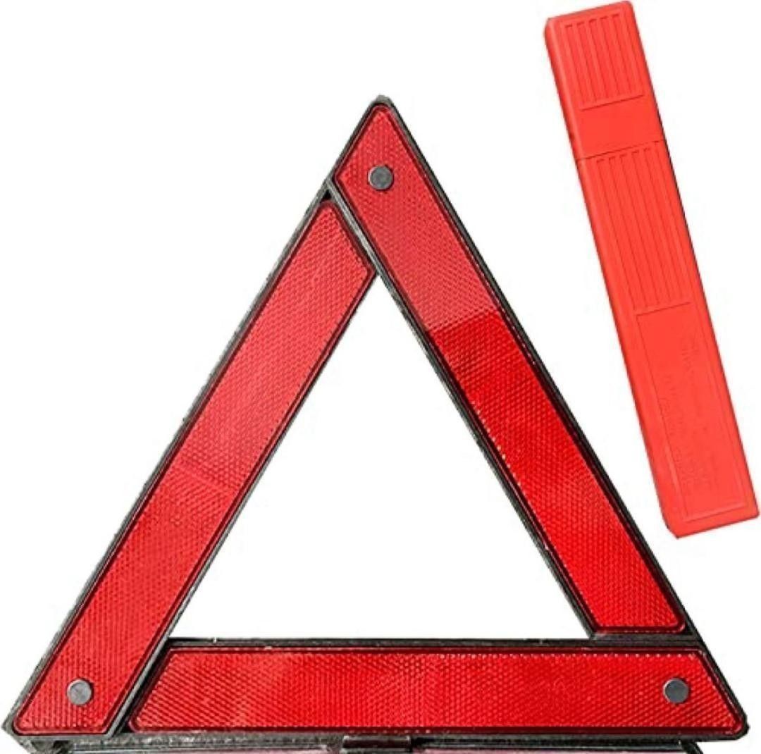 三角表示板 反射板 停止版 緊急停車 事故 夜間 日中 折りたたみ式 専用ケース付