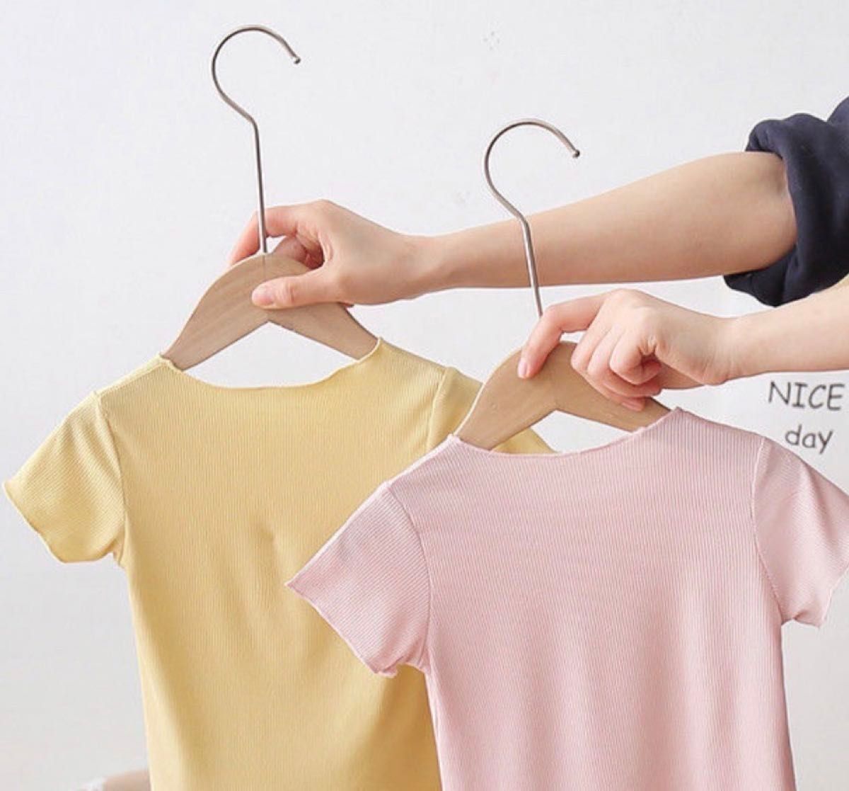 半袖Tシャツ キッズ 子供 女の子 かわいい さくらんぼ イエロー 110