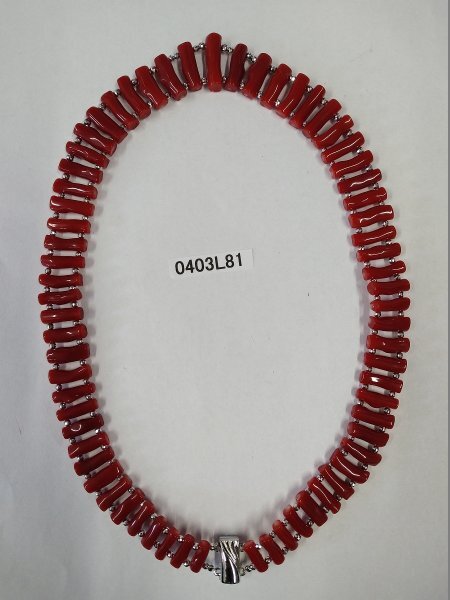 0403L8 1 pcs .. coral necklace approximately 49.1g