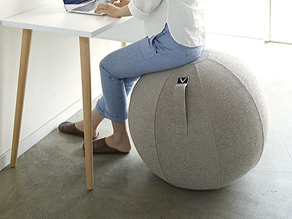 vivorabibola( beige ) sheeting ball exercise ball stylish fitness ball stretch ball chair Yamazaki real industry 