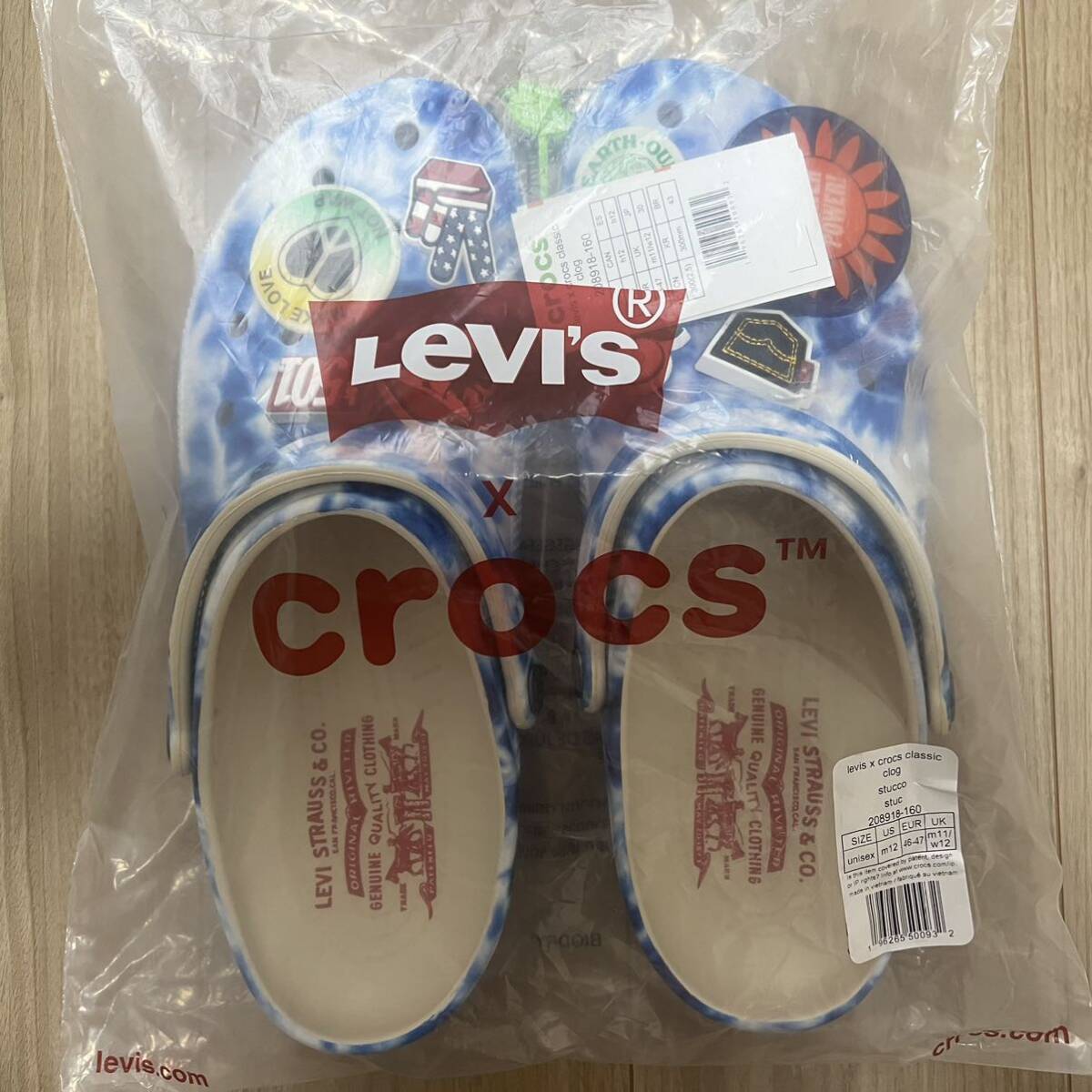 即決 30cm Levi's crocs リーバイス クロックス