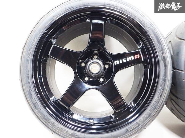 希少 売り切り NISMO ニスモ RAYS レイズ LM-GT4 MAG FORGED 鍛造 マグネシウム 18インチ 10J +20 BCNR33 BNR34 GT-R Sタイヤ付き 4本 軽量の画像3