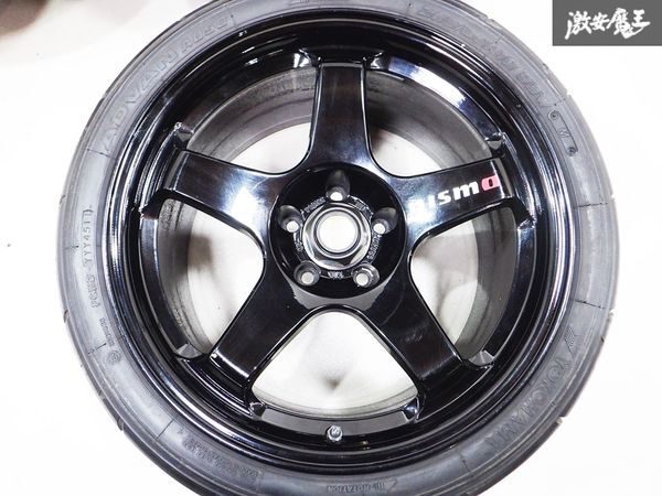 希少 売り切り NISMO ニスモ RAYS レイズ LM-GT4 MAG FORGED 鍛造 マグネシウム 18インチ 10J +20 BCNR33 BNR34 GT-R Sタイヤ付き 4本 軽量の画像4