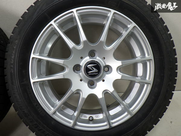 ビレットスタージャパン Strategy ストラテジー 15インチ 6J +48 4穴 PCD100 ホイール ブリジストン 175/65R15 84Q スタッドレスタイヤの画像2