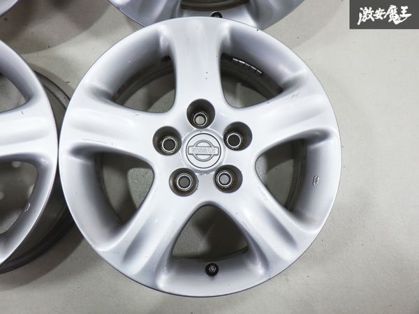 日産純正 S15 シルビア スペックR 16インチ 6.5J +45 5穴 PCD114.3 ホイール 単体 4本セット 棚の画像4