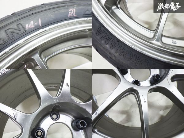 Weds ウェッズ WedsSport ウェッズスポーツ TC105N 18インチ 9.5J +-0 5穴 PCD114.3 ホイール アドバン 250/660R18 Sタイヤ GT-R JZX100の画像4