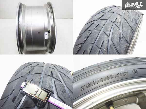 Weds ウェッズ WedsSport ウェッズスポーツ TC105N 18インチ 9.5J +10 5穴 PCD114.3 ホイール 単体 2本 GT-R JZX100 チェイサー マークIIの画像9