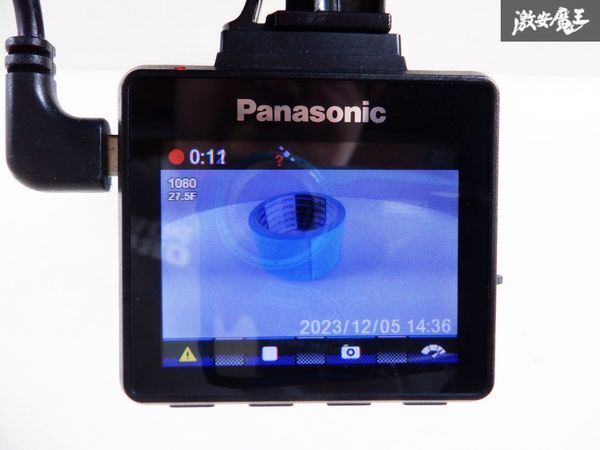 保証付 動作OK♪ Panasonic パナソニック ドライブレコーダー CA-XDR71GD ドラレコ 電源付 即納 棚M2Dの画像2