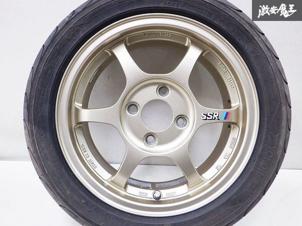 SSR スピードスター TYPE-C タイプC 14インチ 5J +38 4穴 PCD100 165/55R14 タイヤ付き 1本 シビック NA NB ロードスター レビン トレノ_画像2