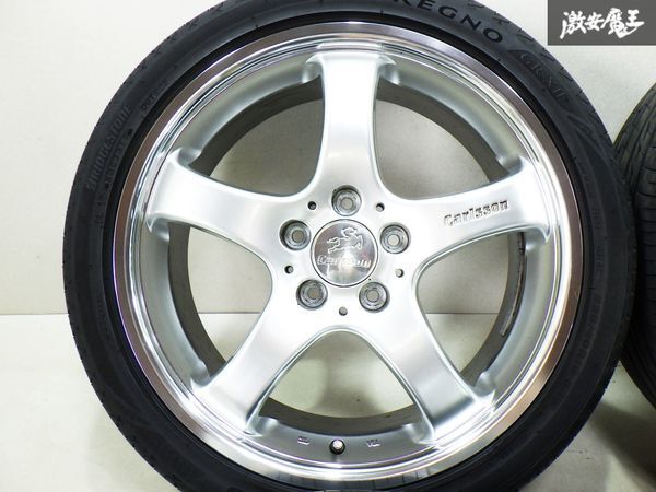 Carlsson カールソン 1/5 18インチ 7.5J +48 5穴 PCD114.3 ホイール ブリジストン REGNO GR-XII 225/40R18 88W タイヤの画像5