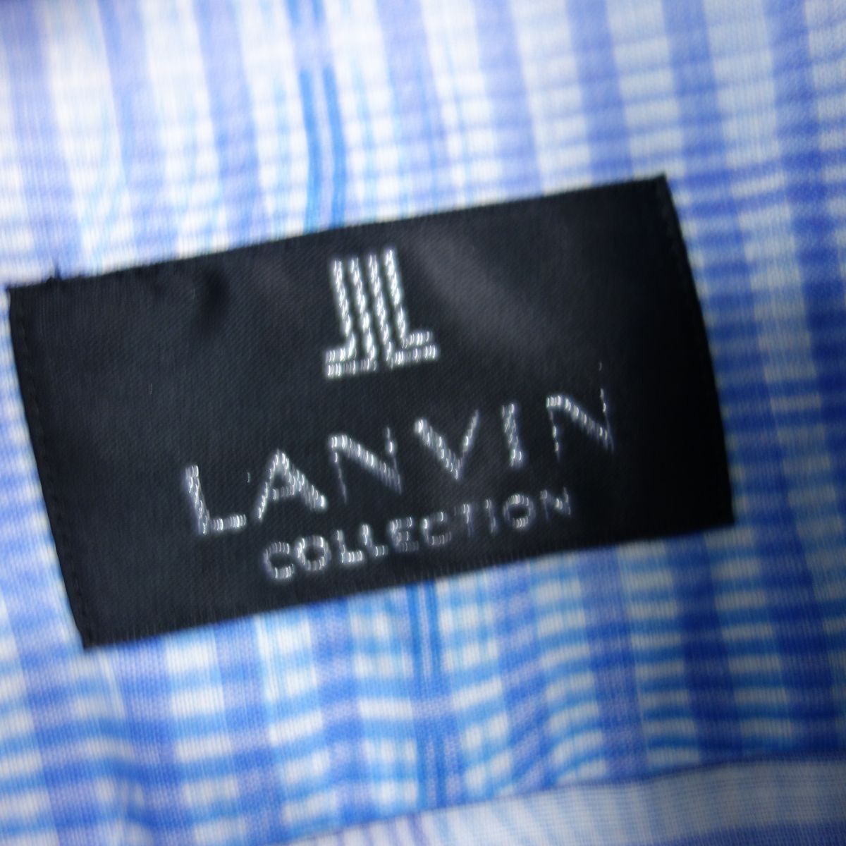 美品 ランバンコレクション LANVIN 総柄 リネン×コットン 半袖シャツ メンズ LB_画像5