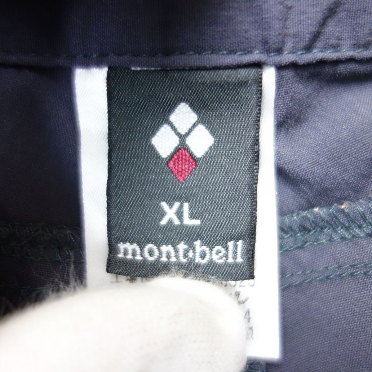 美品 モンベル mont-bell 1105385 ストレッチ カーゴショーツ レディース XL ネイビー系 アウトドアの画像6