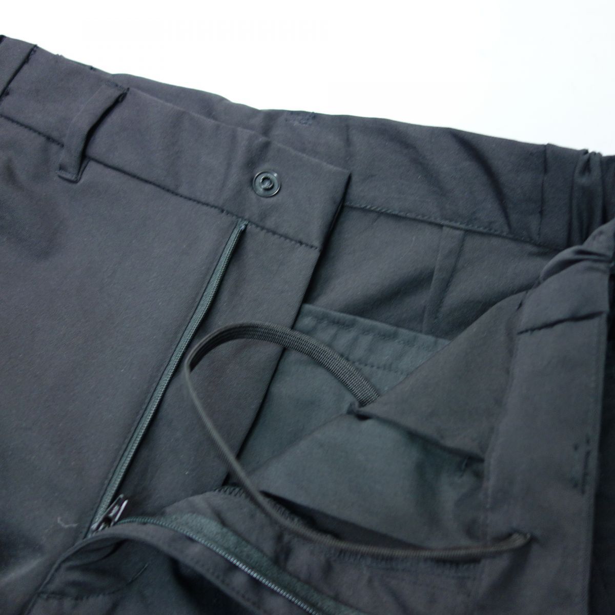 美品 ティゴラ TIGORA SOLOTEX ストレッチ シングルスーツ セットアップ 黒 メンズ Sの画像4