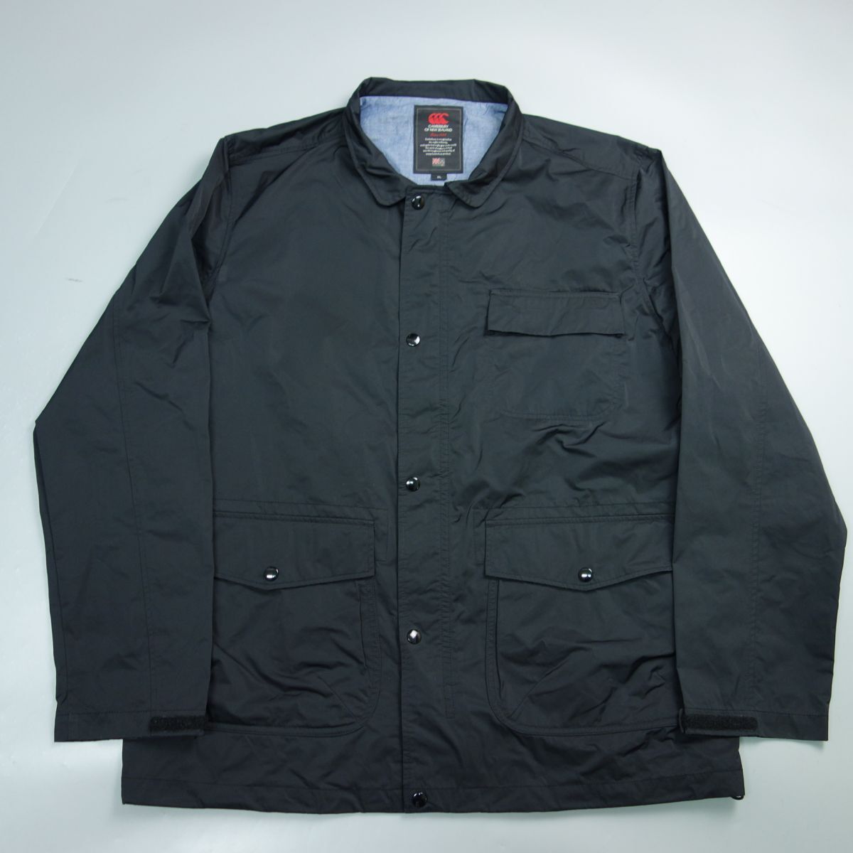  big size canterbury canterbury coach jacket blouson black men's 3L