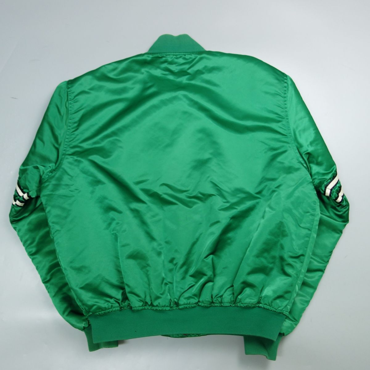 90s 90年代 NFL ニューヨークジェッツ スターター製 USA製 中綿スタジャン ジャケット XL グリーン メンズの画像2