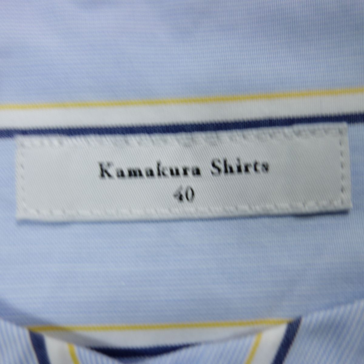 メーカーズシャツ 鎌倉シャツ ウエストドローコード ノーカラー ロング シャツワンピース レディース 40_画像5