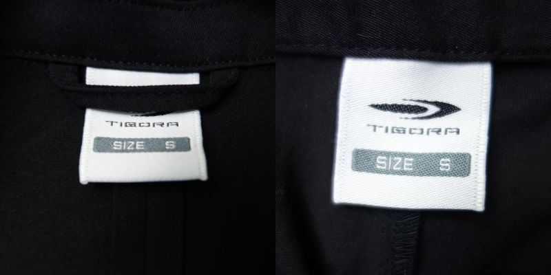 美品 ティゴラ TIGORA SOLOTEX ストレッチ シングルスーツ セットアップ 黒 メンズ Sの画像9