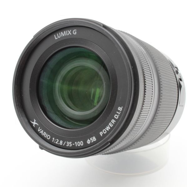 【極美品】 Panasonic パナソニック LUMIX G X VARIO 35-100mm f2.8 II POWER O.I.S. フード、ポーチ 付き H-HSA35100 ルミックス 36015_画像2