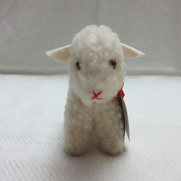 西ドイツ製■HERMANN Teddy ORIGINAL ハーマン テディ オリジナル 子羊 羊 ぬいぐるみ 人形 フィギュア ヴィンテージ レトロの画像3