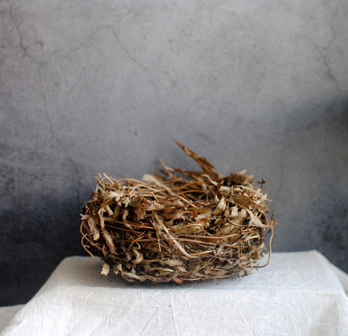 ナチュラル 鳥の巣 ウズラの卵 置物 ガーデンオーナメント ガーデンアクセサリー インテリア 雑貨 玄関 編まれた ハンドメイド 手作りの画像3