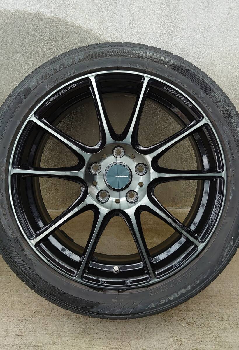 Weds sport ウェッズ スポーツ SA-25R 18インチ 7J+53 114.3 ダンロップ 225/45R18 2021年製 4本セットの画像1