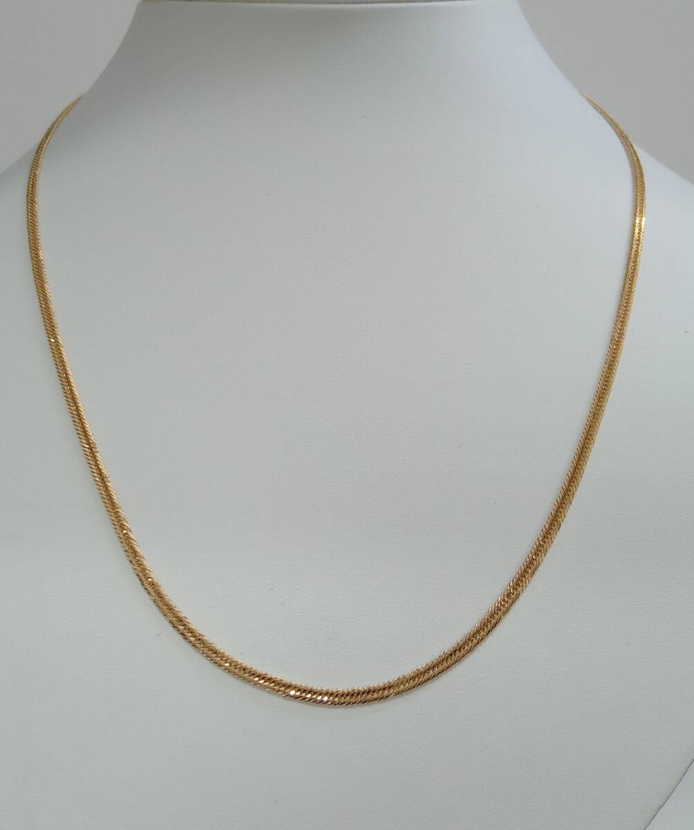 【冬バーゲン★特別送料無料!】 K18 8面トリプル 10.4g 50cm 喜平ネックレス 店舗受取可 ゴールド