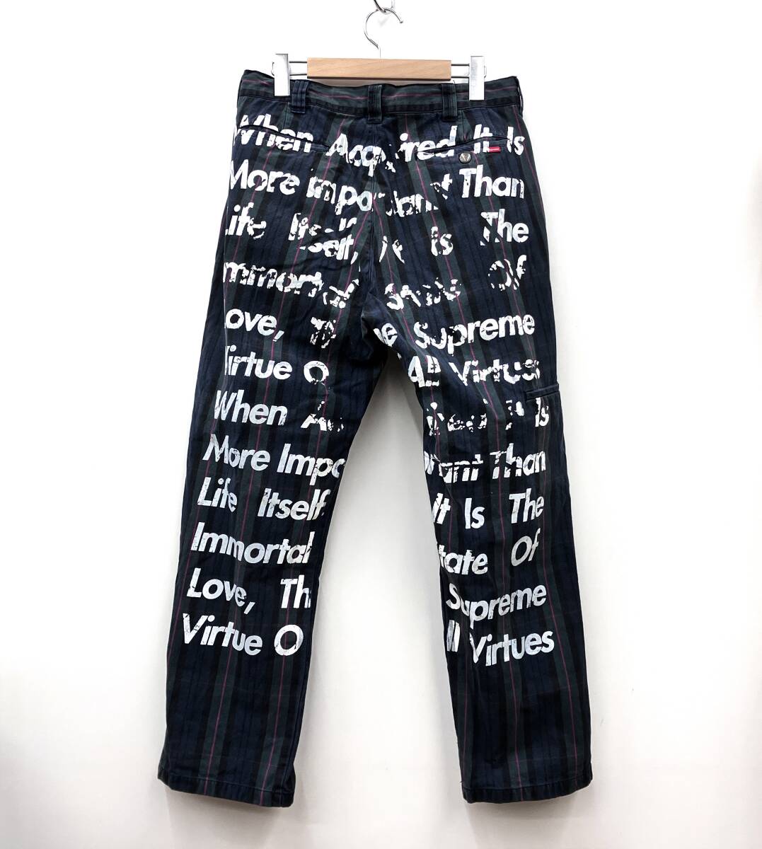 Supreme × JUNYA WATANABE COMME des GARCONS MAN Printed Work Pant シュプリーム ギャルソン ワークパンツ ※状態考慮_画像2